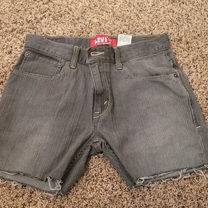 Levi shorts charcoal color